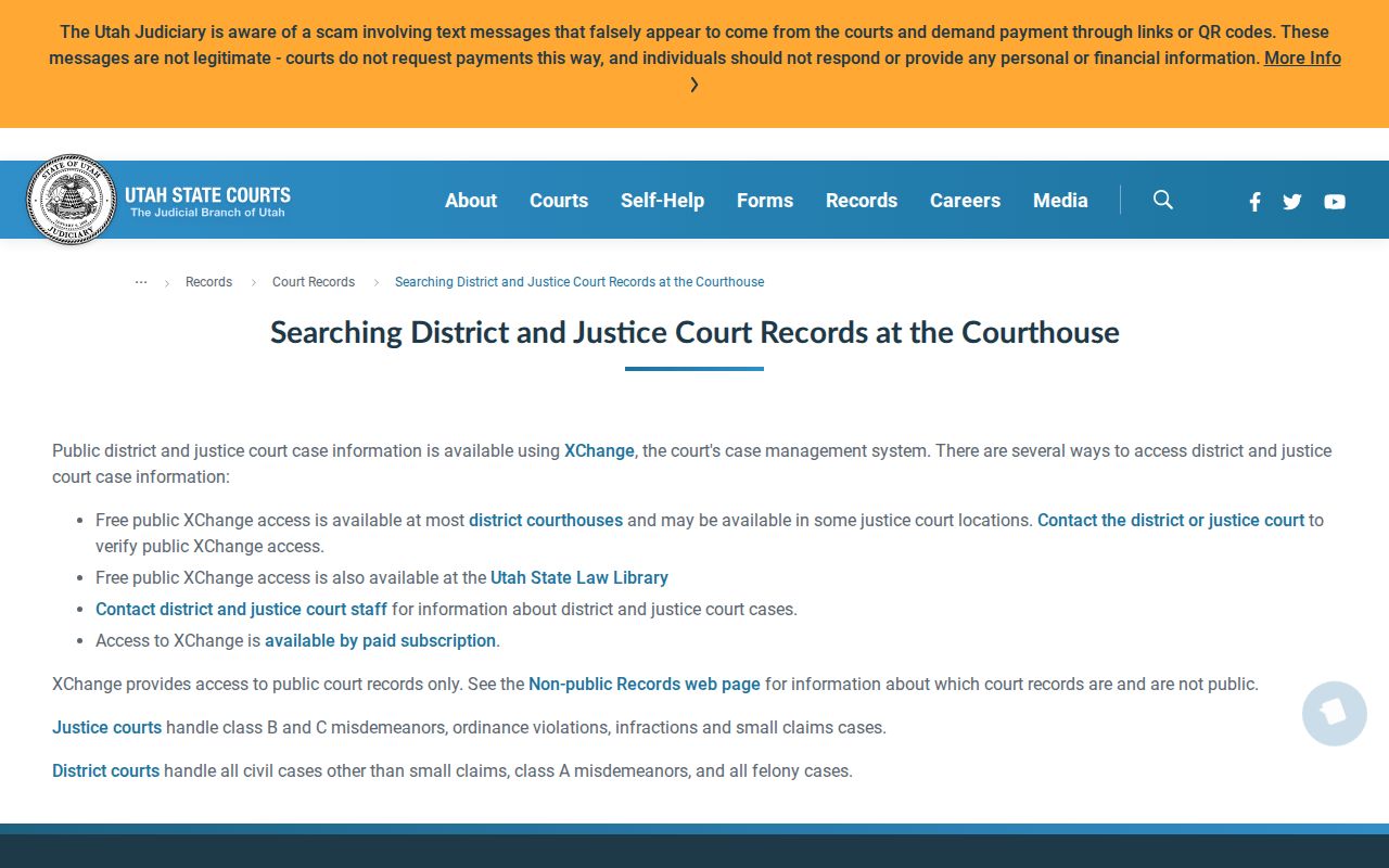 Summit County criminal court records courthouse terminal access